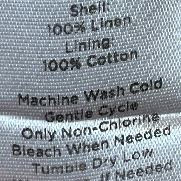 Talbot Women 12 Pink/Green Striped 100% Linen Vacation Summer Cruise Skirt - Picture 4 of 8